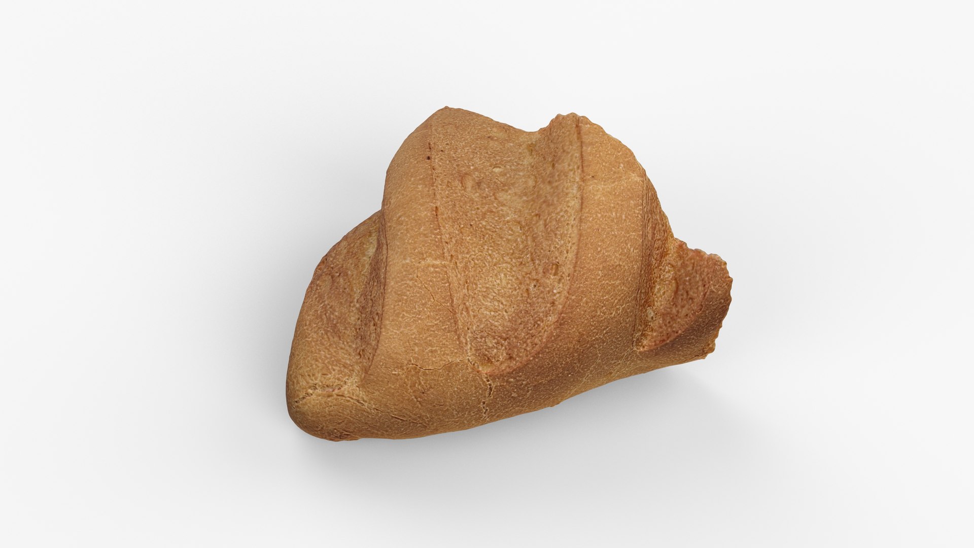 Photorealistic 3D Scan Of Half A Wheat Loaf 3D Model - TurboSquid 2228255