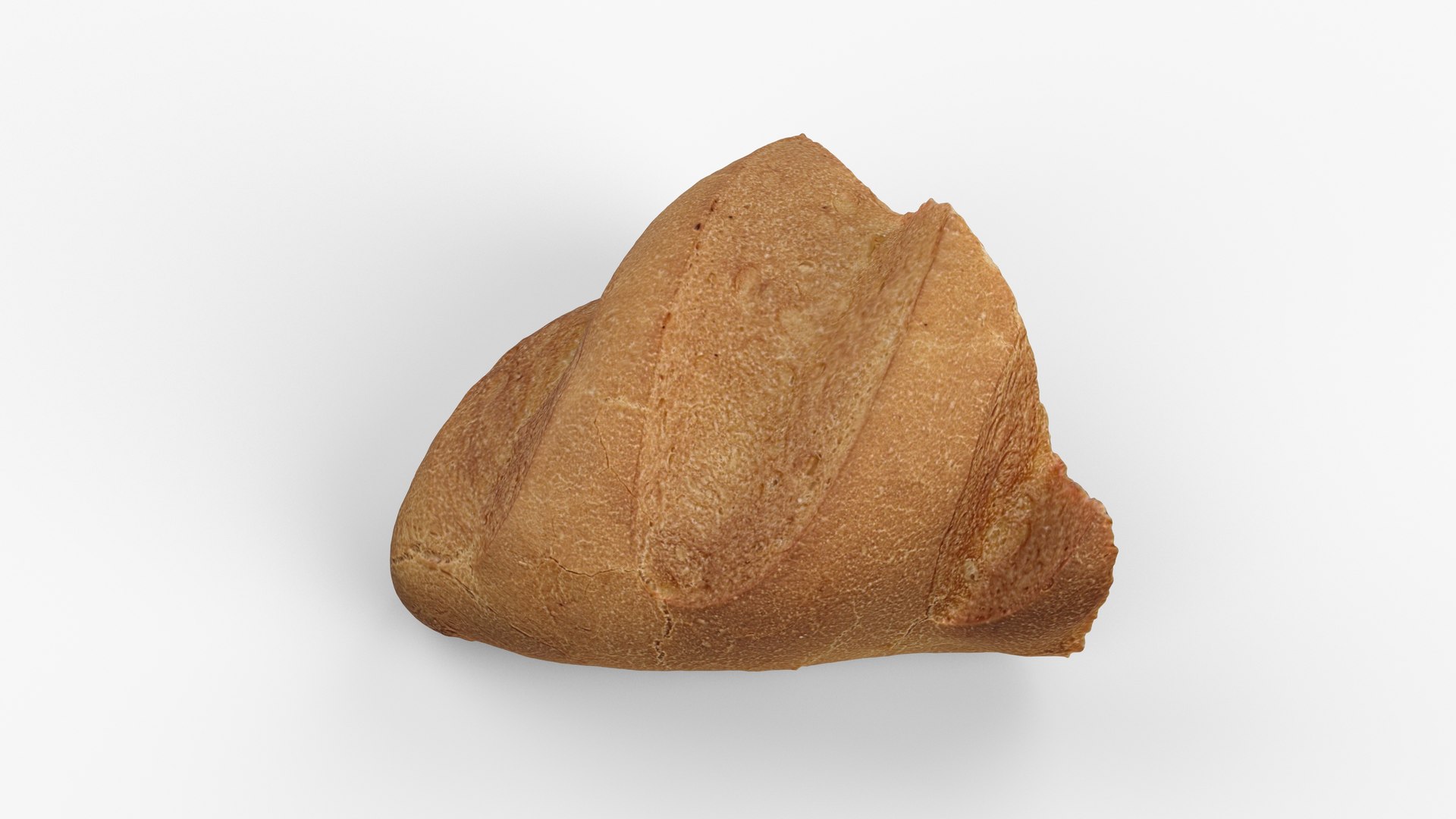 Photorealistic 3D Scan Of Half A Wheat Loaf 3D Model - TurboSquid 2228255