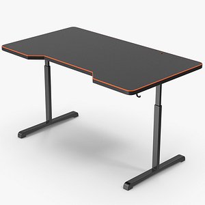 Orange Computer Gaming Desk 3D