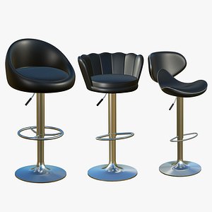 3D Bar Stool Chair V4