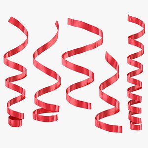 3D curly ribbon set