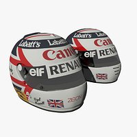 Nigel Mansell 1992 & 1991 Helmets