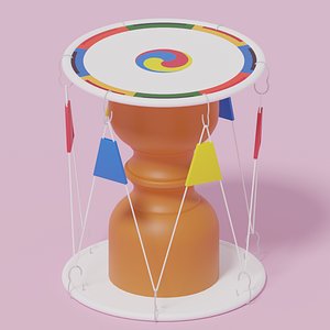 Korean Traditional Drum Buk Janggu