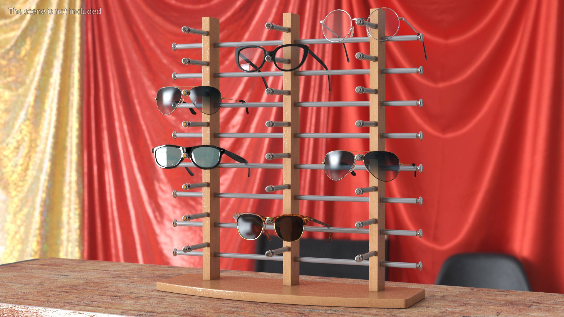Wooden Display For Glasses 3D Model TurboSquid 1997547