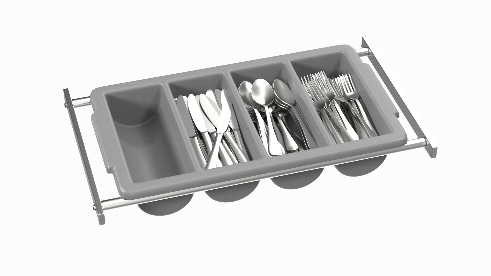 3D Tray Cutlery Utensils Model TurboSquid 1682089