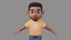 Equipamento de menino de desenho animado