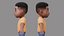 Equipamento de menino de desenho animado