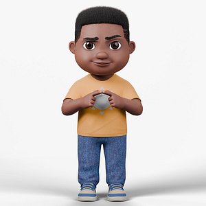 Cartoon Boy Rig 3D