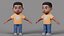 Equipamento de menino de desenho animado