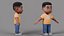Equipamento de menino de desenho animado