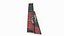 Racing Yacht Sail Red Black