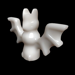 3d lego animal bat model