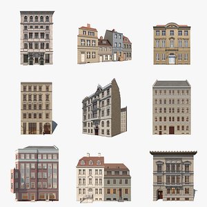 8 historic berlin residentials 3d 3ds