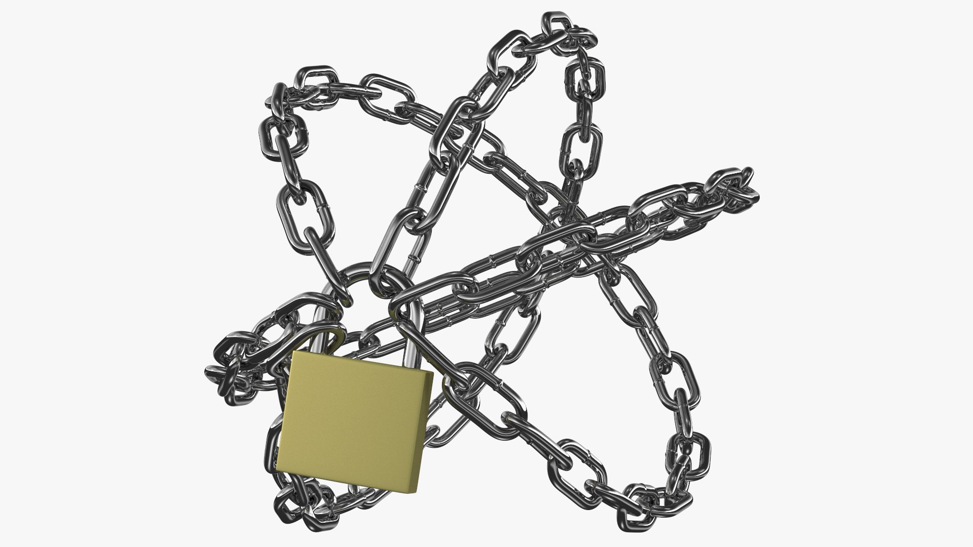 Stylized Chains 3D model preview