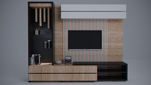 3D TV cabinet model