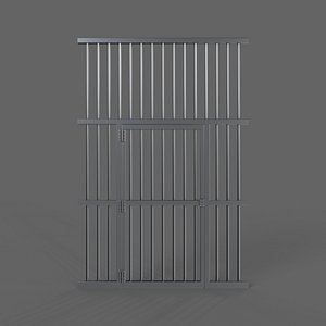 PBR Door Prison Cell 1 3D model