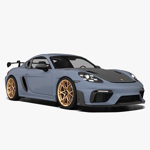 3D Porsche 718 Cayman GT4 RS model