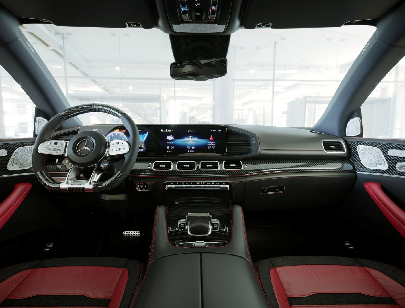 3D Interior Mercedes-AMG GLE 63 S Coupe 2021 - TurboSquid 1736842