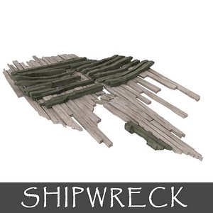 3d shipwreck ship