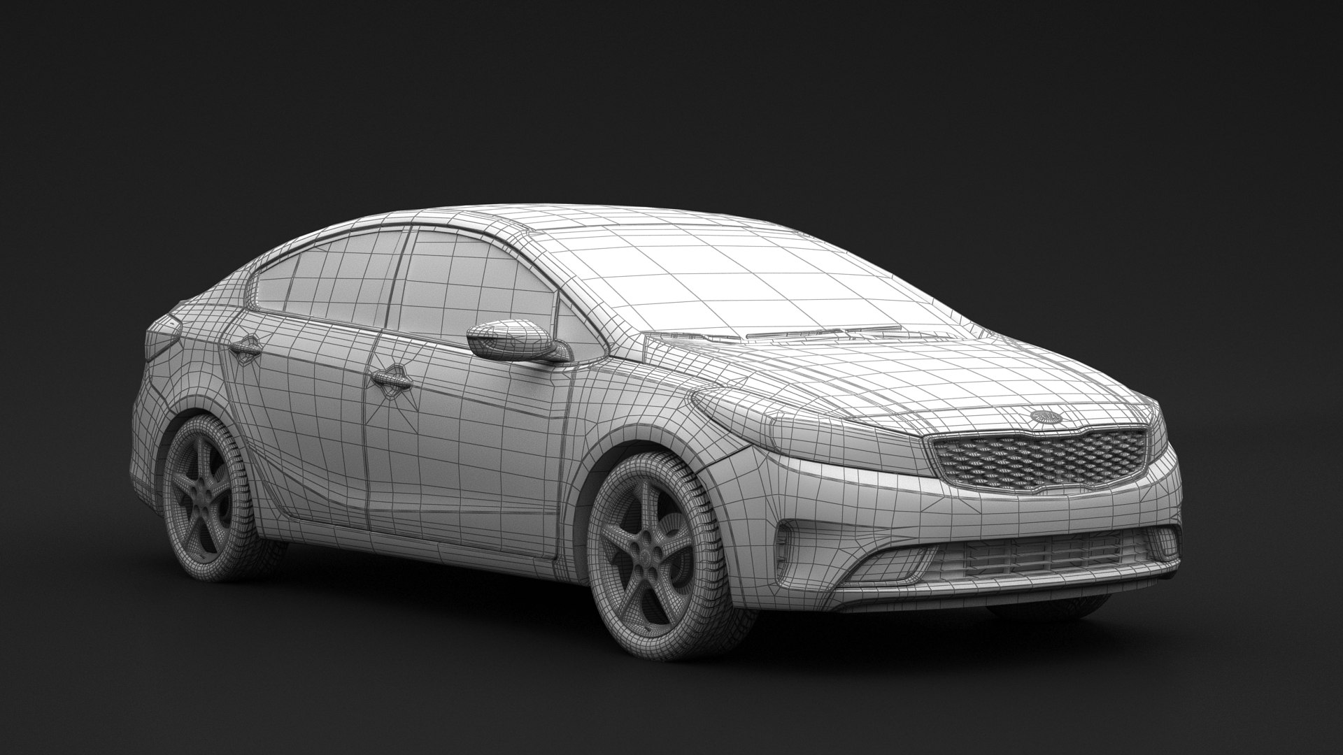 Kia Cerato 2016-2017 3D - TurboSquid 2010486