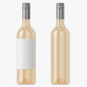Wine bottle mockup 06 screw cap 3D