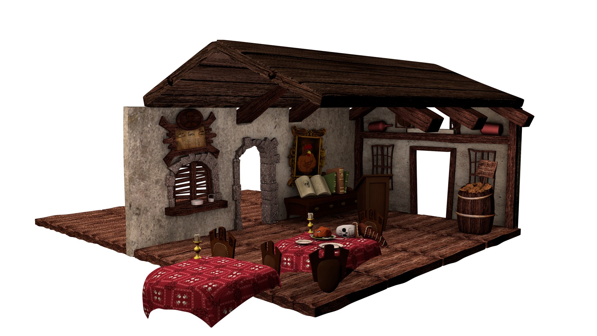 Interior Pirates Bar 3D - TurboSquid 1708351