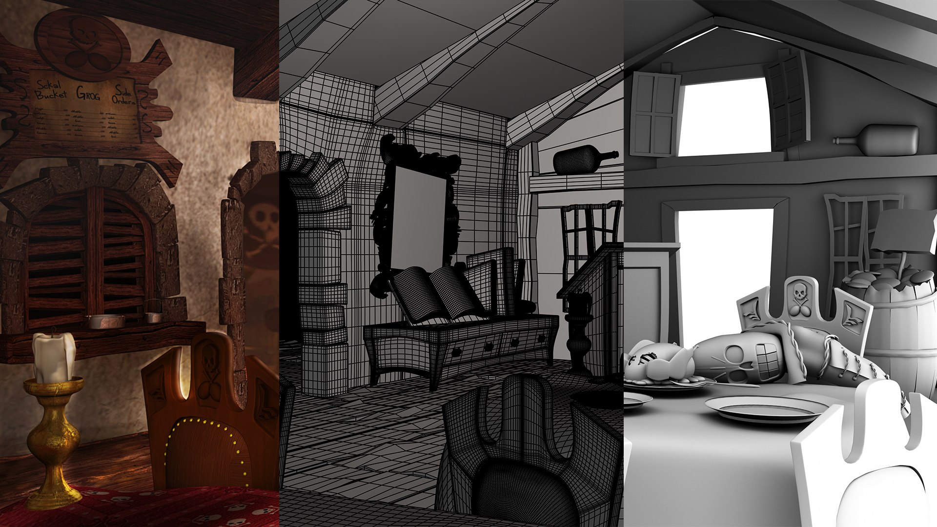 Interior Pirates Bar 3D - TurboSquid 1708351