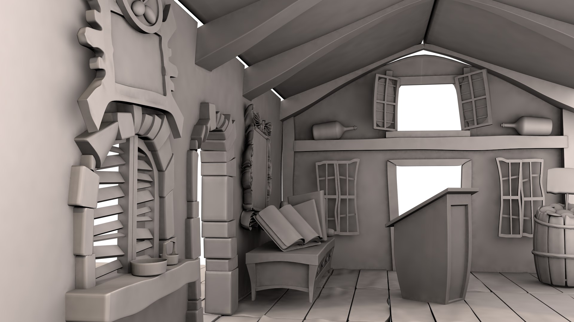Interior Pirates Bar 3D - TurboSquid 1708351