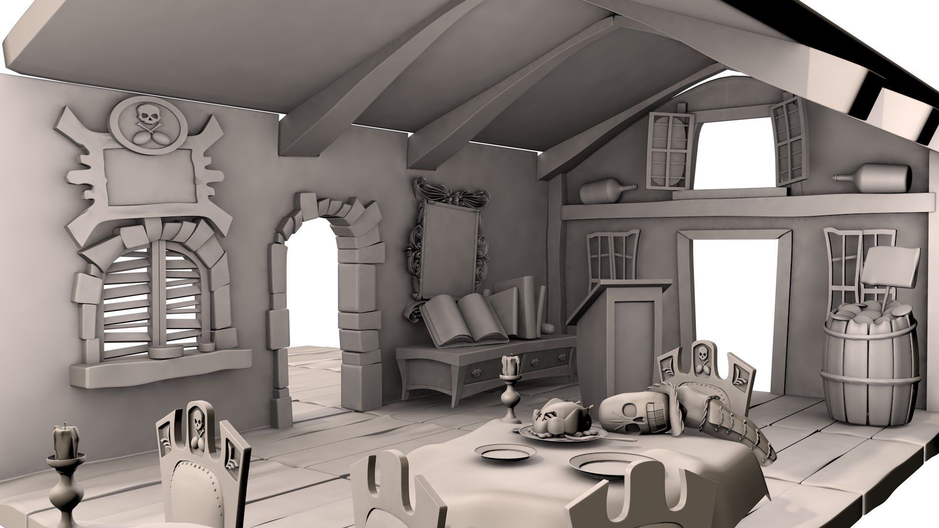 Interior Pirates Bar 3D - TurboSquid 1708351