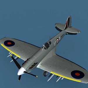 3D model Supermarine Spitfire Mk5C V05 RAF