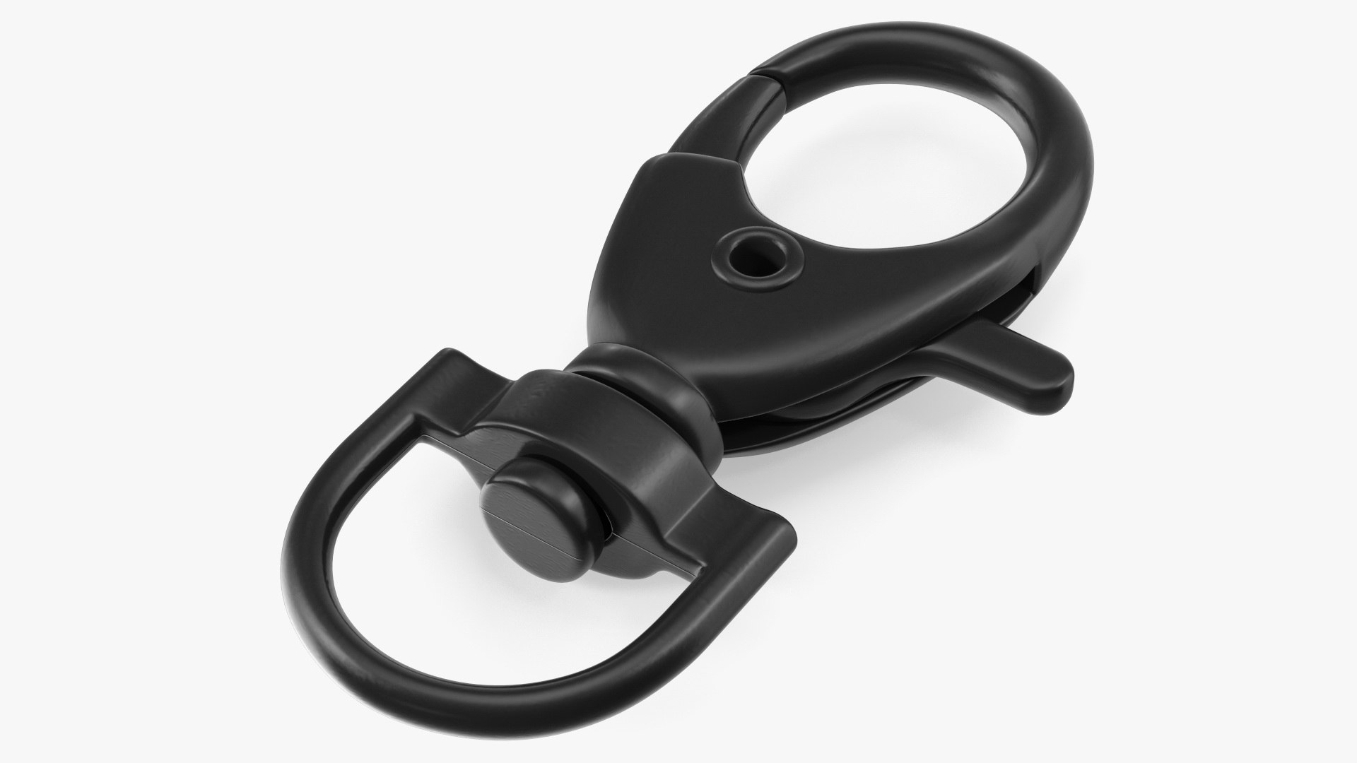 Lobster Claw Clasp Black 3D model preview