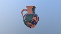 Pitcher low poly 3D model