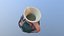 Pitcher low poly 3D model