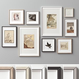 3D Picture Frames Set-645 model