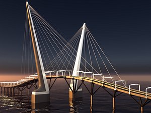 bridge landscape 3D