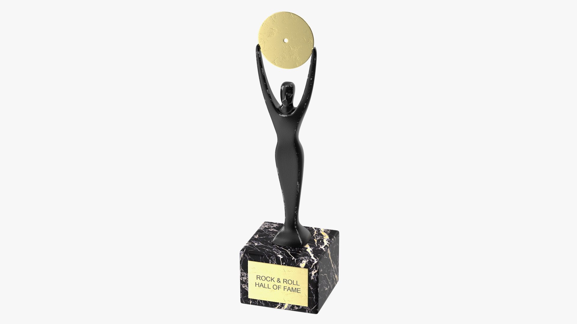 Rock and Roll Hall of Fame Trophy Shabby 3D model preview