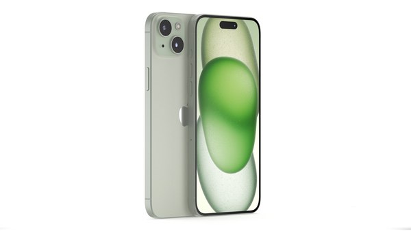 Apple iPhone 15 Plus Green 3D model - Download Electronics on