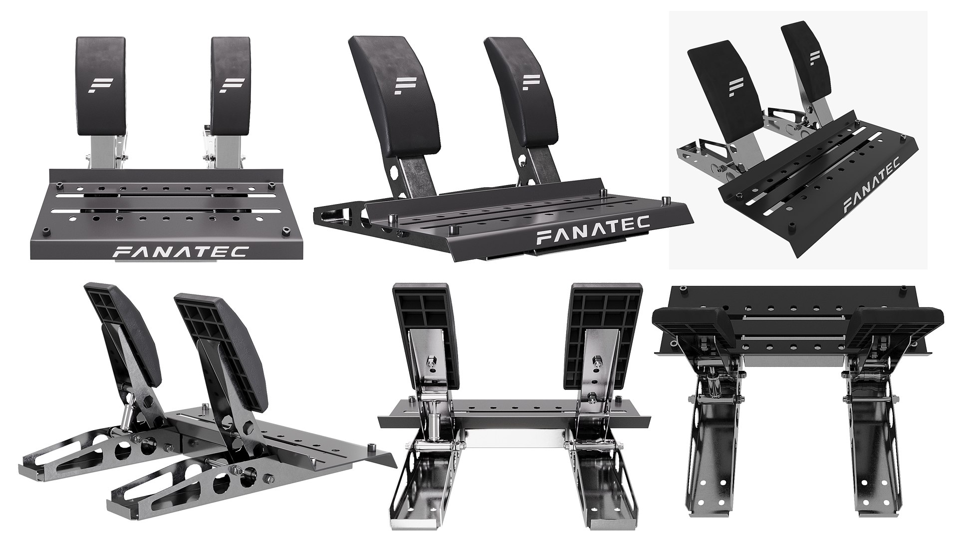 Fanatec CSL PEDALS LC Sim Racing Pedals 3D Model - TurboSquid 2207692