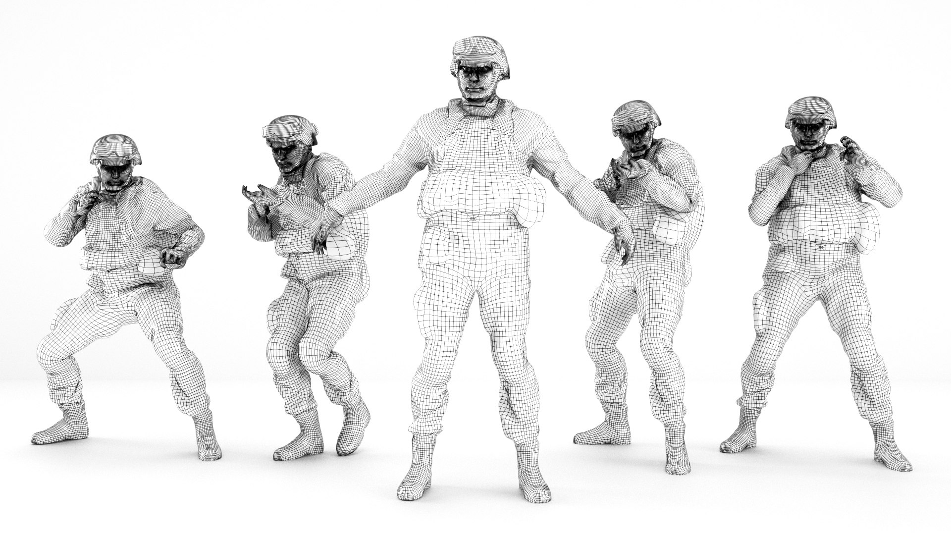 Human soldier acu rigging 3D model TurboSquid 1457281