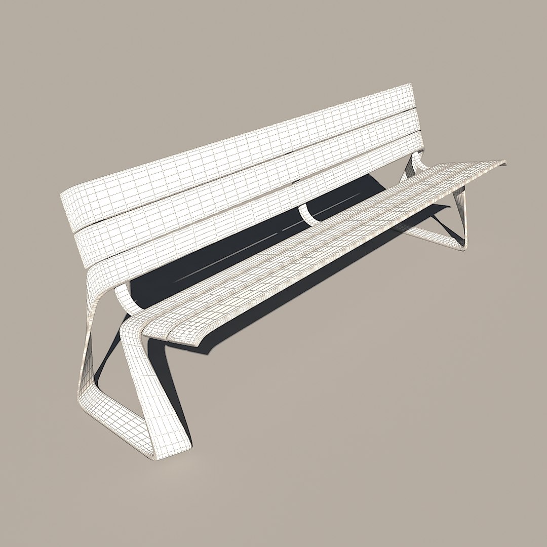 Bench Exterior Architecture 3D Model - TurboSquid 1599182