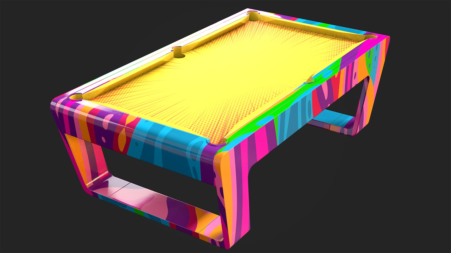 Billiard Table 3D Model - TurboSquid 1810471