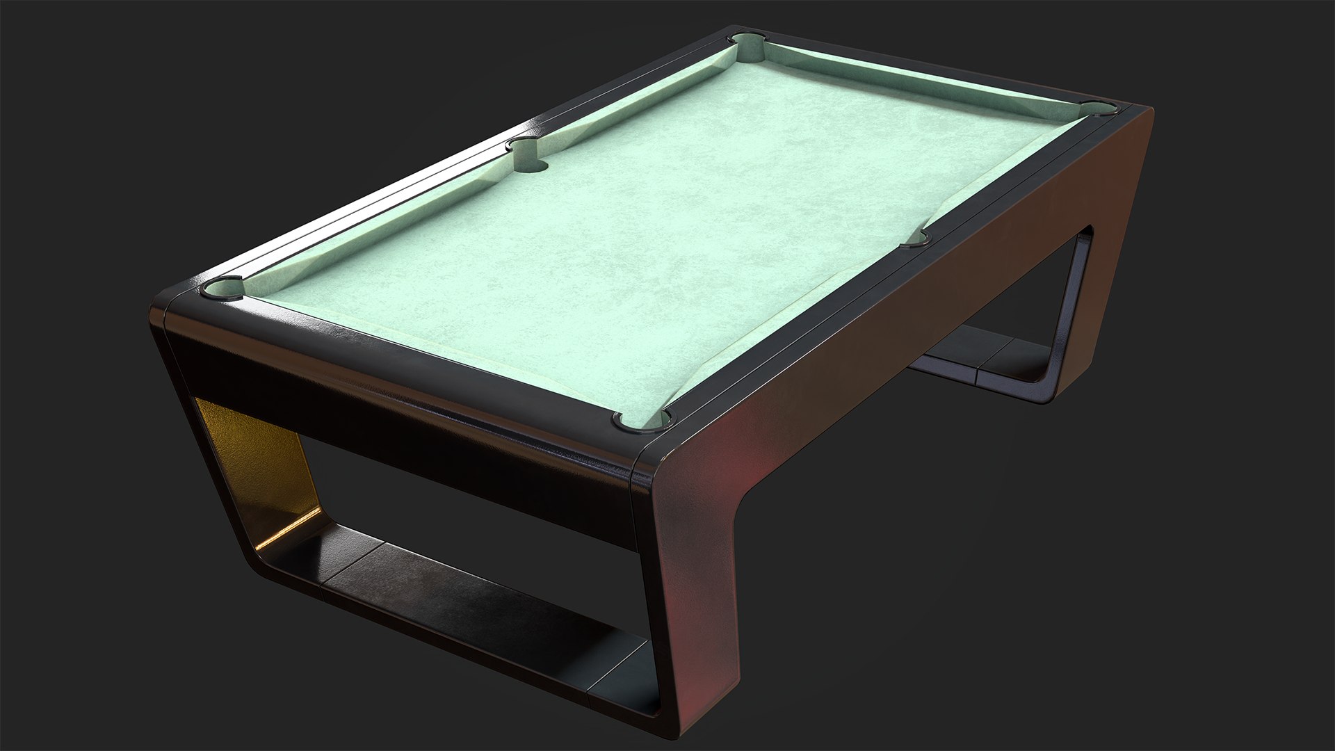 Billiard Table 3D Model - TurboSquid 1810471