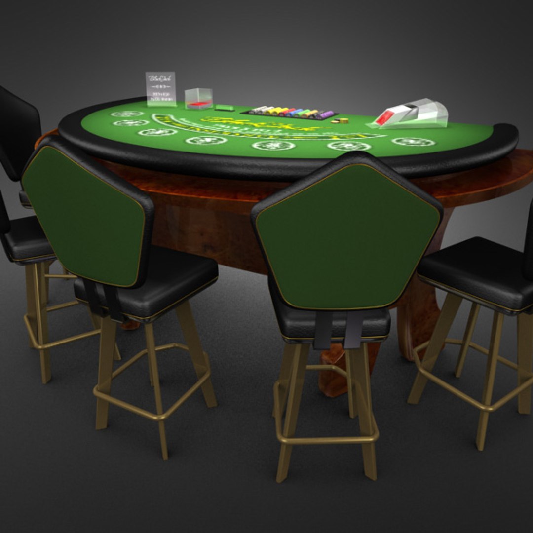3d Max Casino Blackjack Table