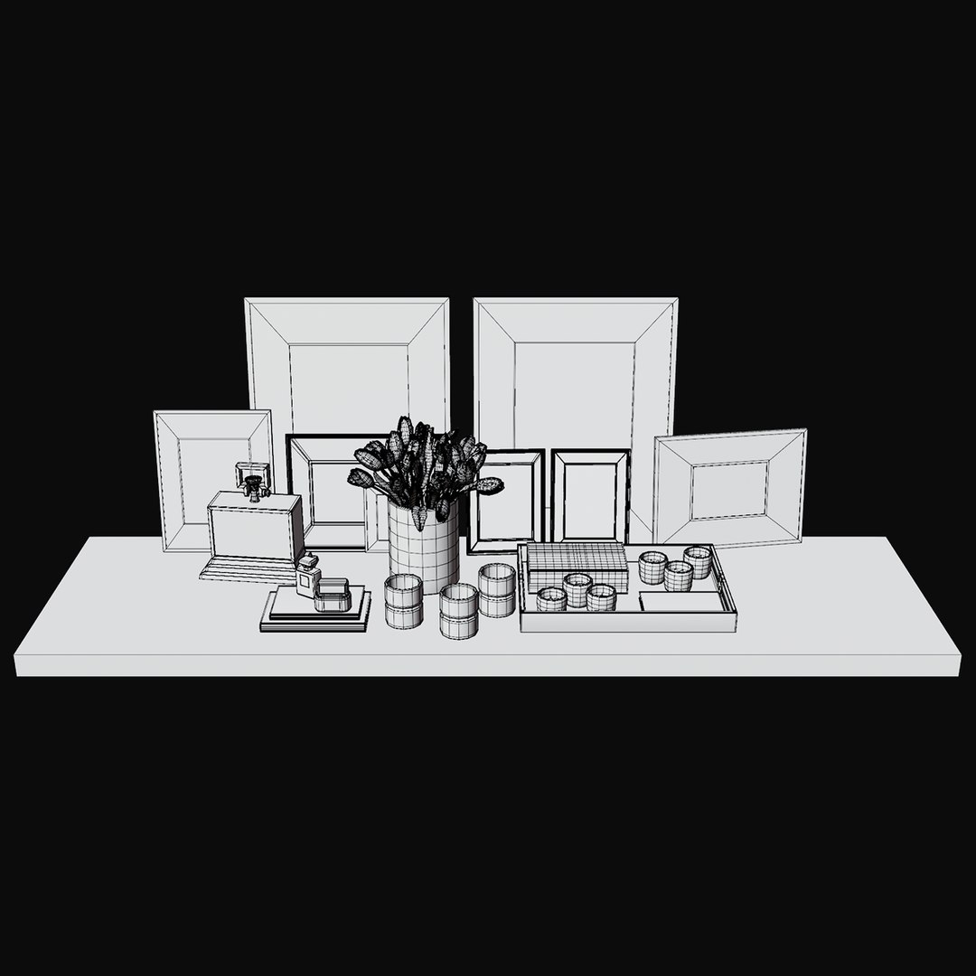 Decor set 1 3D model - TurboSquid 1961444