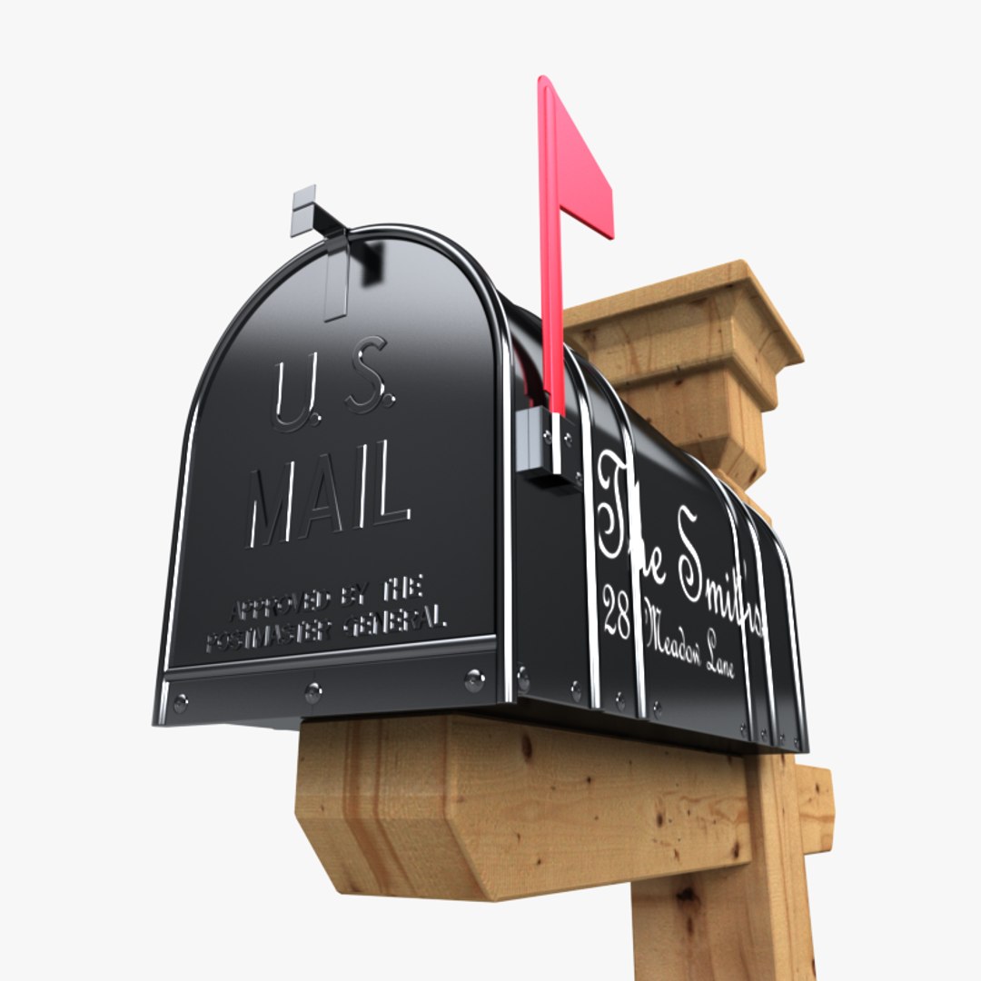 personalized mailbox letters 3d model