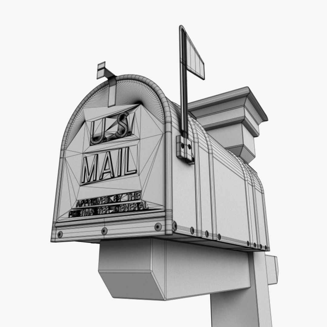 personalized mailbox letters 3d model