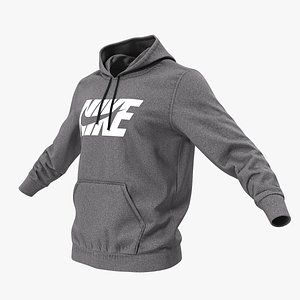 Grey Hoodie Nike Lowered Hood