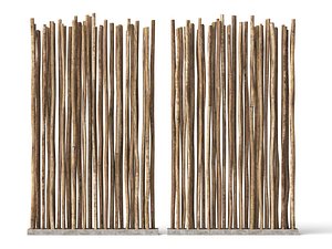 3D Wooden Branch Room Divider 3D Model