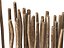 Modelo 3D de separador de ambientes con ramas de madera