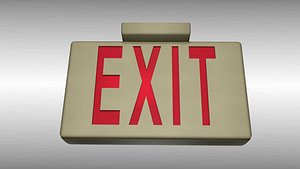Emergency Exit Sign